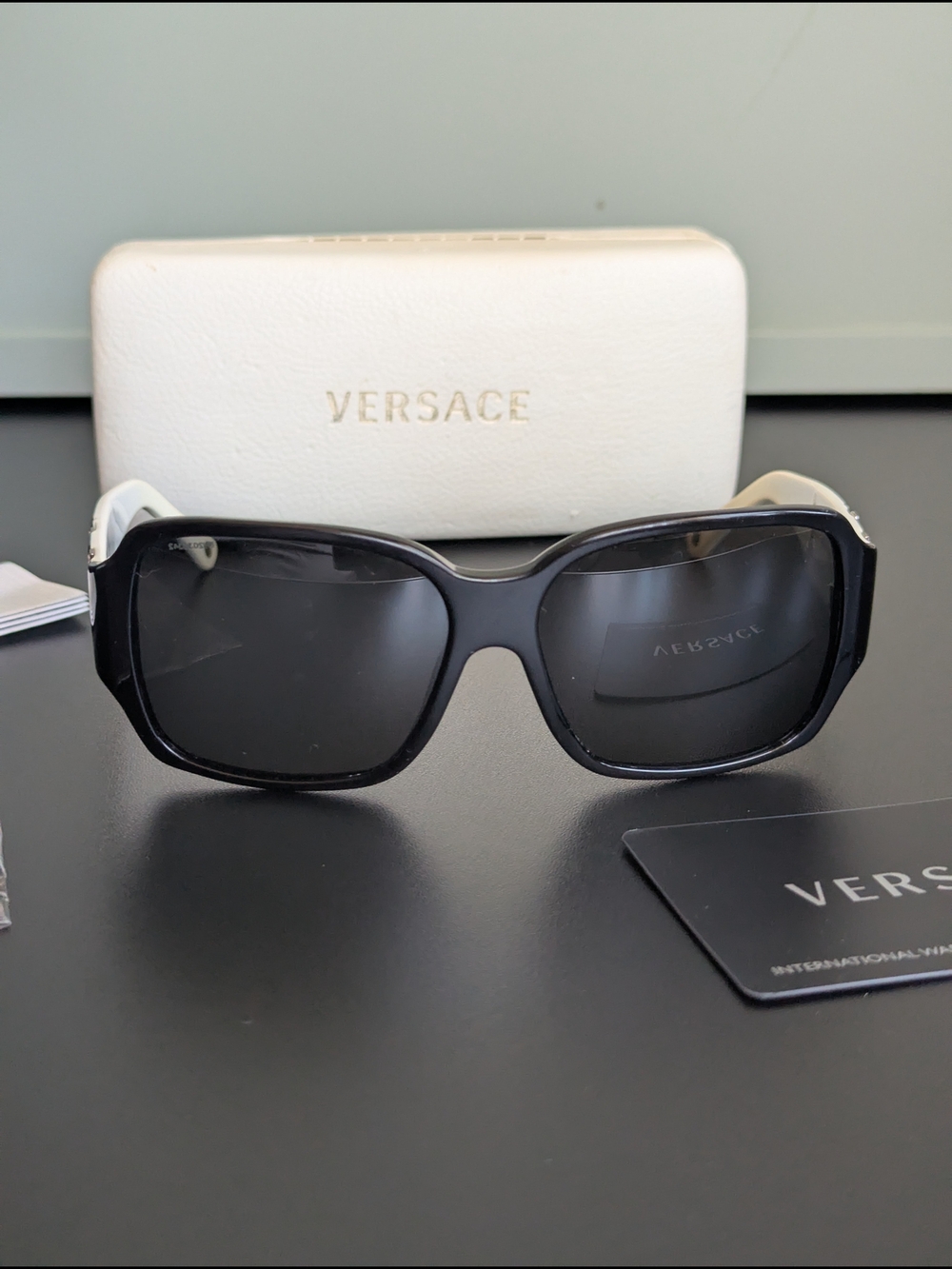Versace Black Gradient Lens Sunglasses